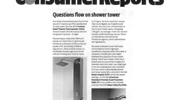 Consumer Reports-Showerhead