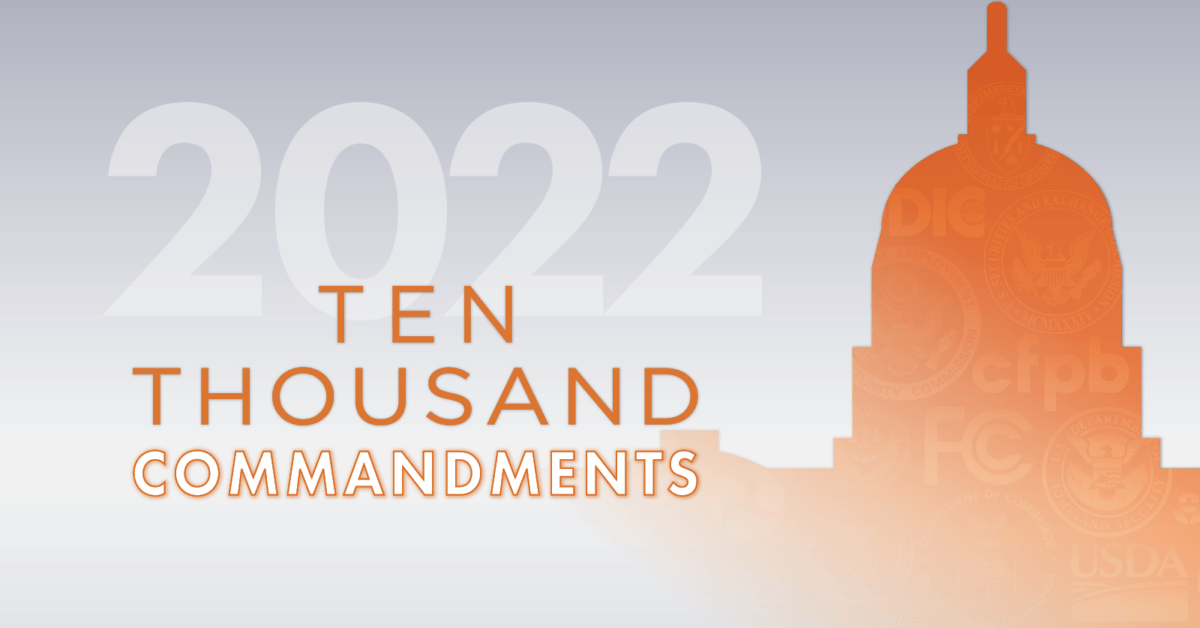 Ten Thousand Commandments 2022 Released Competitive Enterprise Institute   2022 10K FB Banner 1 1200x628 